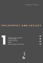 Cover: Philosophy and Society