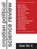 Croatian Political Science Review cover